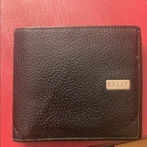 Black leather wallet